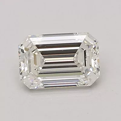 0.99ct F VS2 Rare Carat Ideal Cut Emerald Lab Grown Diamond