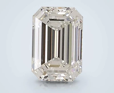 0.99ct F VS2 Rare Carat Ideal Cut Emerald Lab Grown Diamond