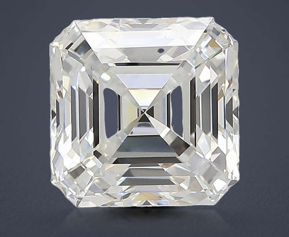 3.78ct D VS1 Very Good Cut Asscher Lab Grown Diamond