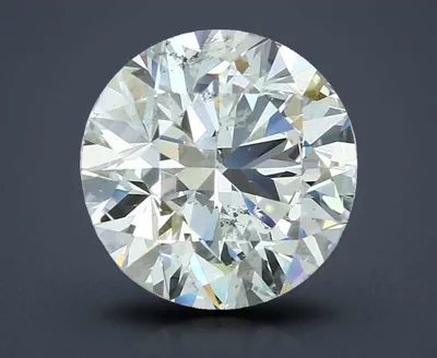 4.02ct K SI2 Rare Carat Ideal Cut Round Diamond