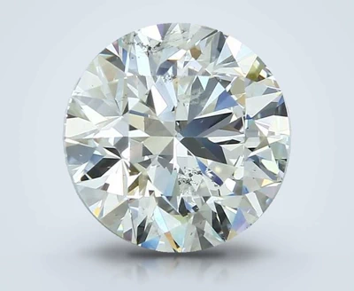 4.02ct K SI2 Rare Carat Ideal Cut Round Diamond