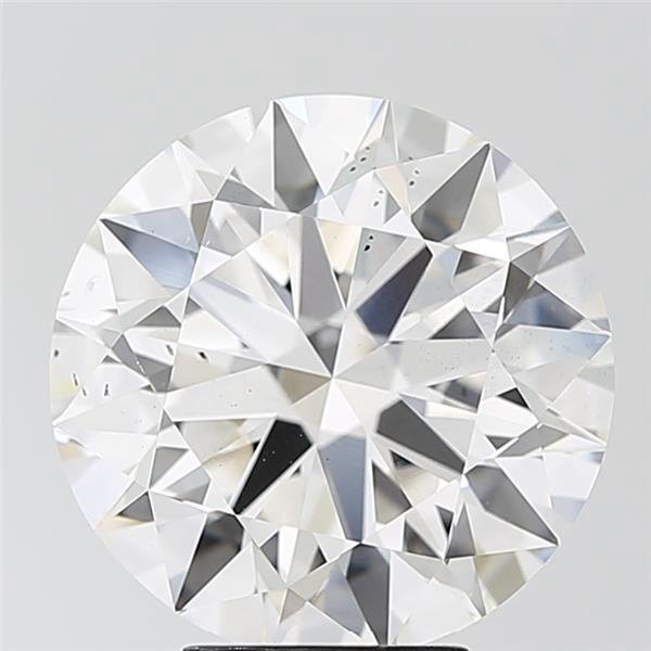 6.05ct F SI1 Rare Carat Ideal Cut Round Lab Grown Diamond