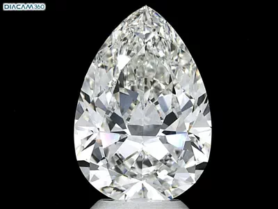 5.06ct I VVS2 Rare Carat Ideal Cut Pear Diamond