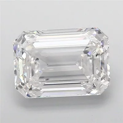 6.68ct F VVS2 Rare Carat Ideal Cut Emerald Lab Grown Diamond