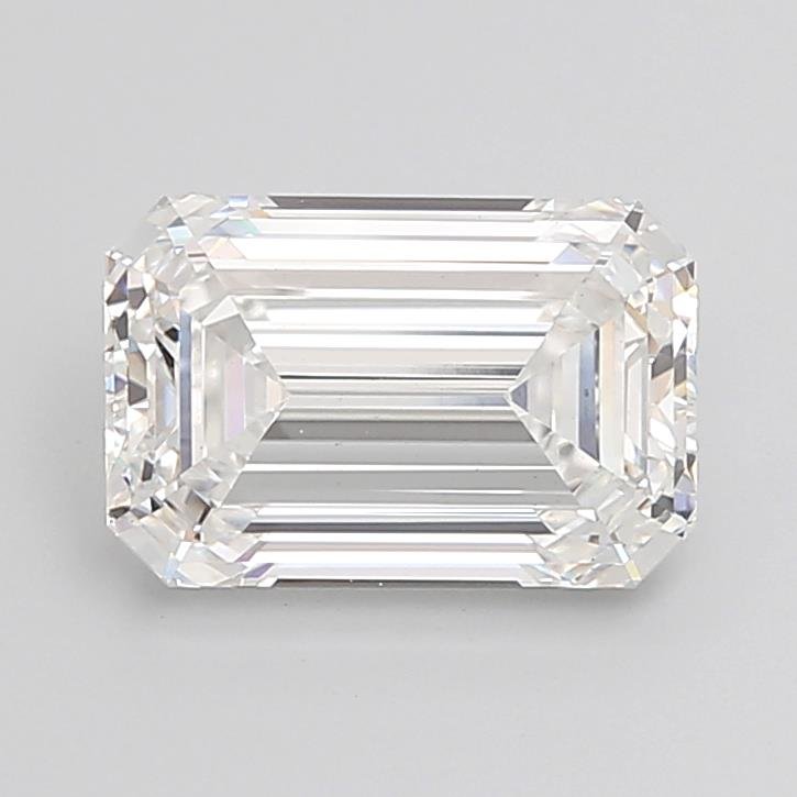 3.53ct F VS1 Rare Carat Ideal Cut Emerald Lab Grown Diamond