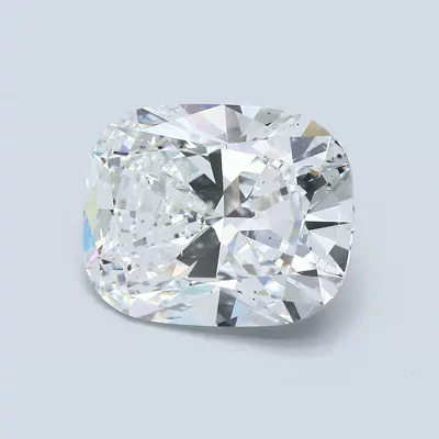 5.19ct D SI2 Rare Carat Ideal Cut Cushion Diamond