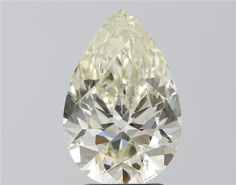 3.01ct K SI1 Rare Carat Ideal Cut Pear Diamond