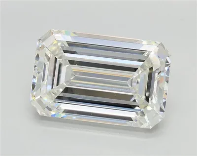 7.03ct G VVS2 Rare Carat Ideal Cut Emerald Lab Grown Diamond