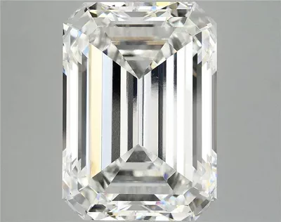 12.24ct F VVS2 Rare Carat Ideal Cut Emerald Lab Grown Diamond