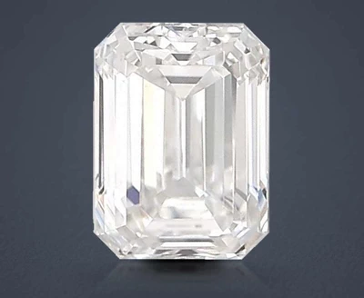 2.54ct E VS2 Rare Carat Ideal Cut Emerald Lab Grown Diamond
