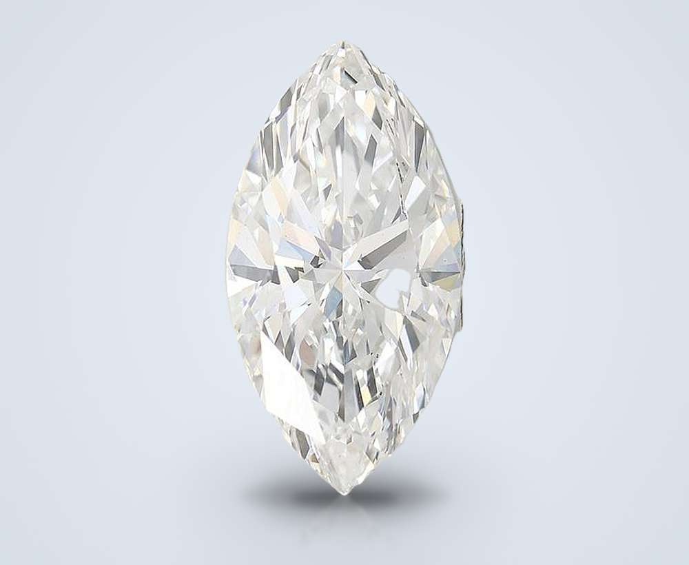 5.01ct F VS2 Rare Carat Ideal Cut Marquise Lab Grown Diamond