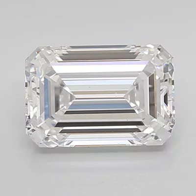 2.55ct E VS1 Rare Carat Ideal Cut Emerald Lab Grown Diamond