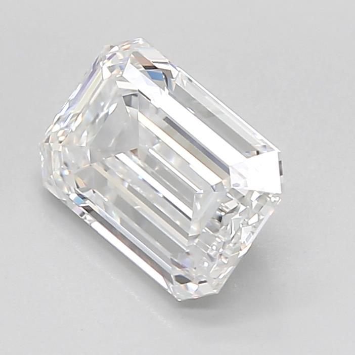 2.11ct D VVS1 Rare Carat Ideal Cut Emerald Lab Grown Diamond