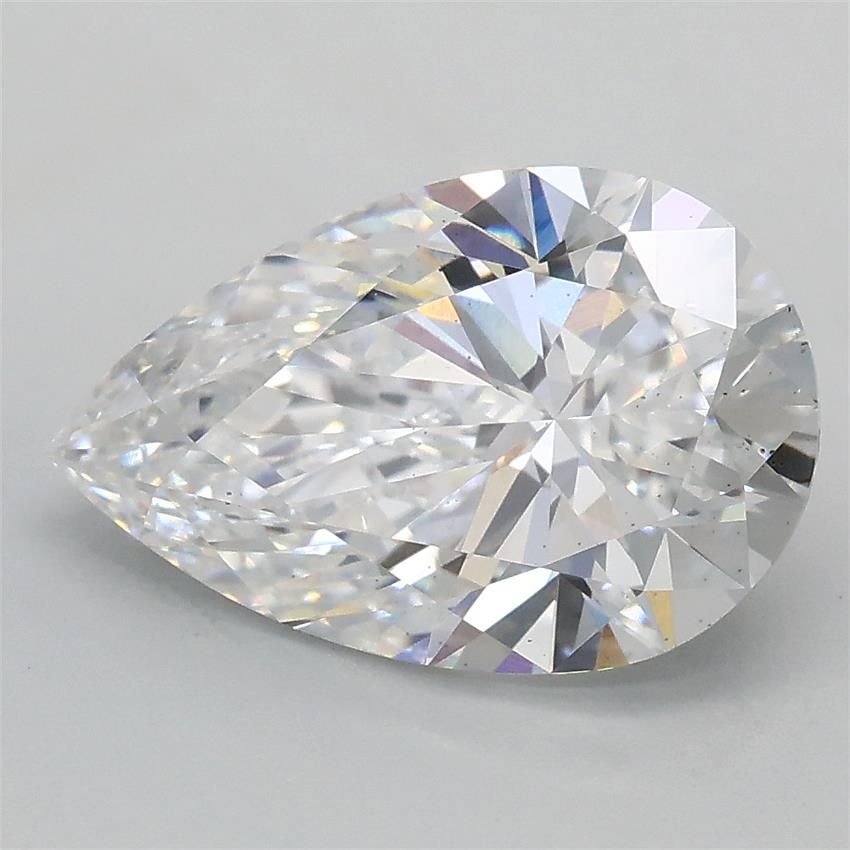 2.03ct D SI1 Rare Carat Ideal Cut Pear Lab Grown Diamond