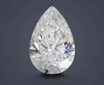 2.03ct D SI1 Rare Carat Ideal Cut Pear Lab Grown Diamond