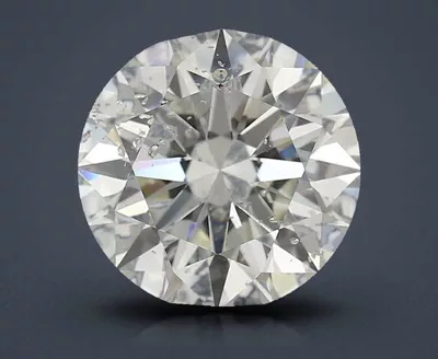 3.34ct J SI2 Rare Carat Ideal Cut Round Diamond