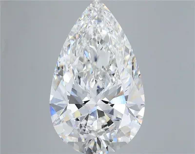 12.10ct F VVS2 Rare Carat Ideal Cut Pear Lab Grown Diamond