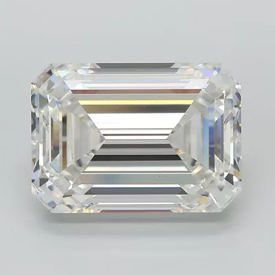 8.10ct F VS1 Rare Carat Ideal Cut Emerald Lab Grown Diamond