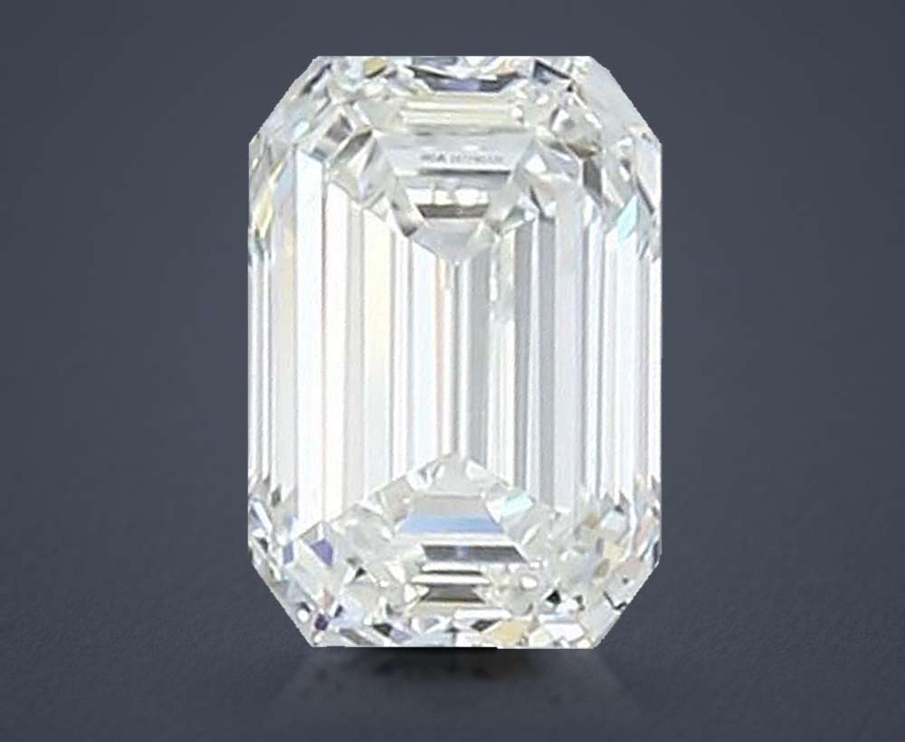 0.81ct H VS1 Rare Carat Ideal Cut Emerald Diamond
