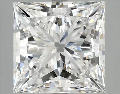 7.09ct E VVS2 Rare Carat Ideal Cut Princess Lab Grown Diamond