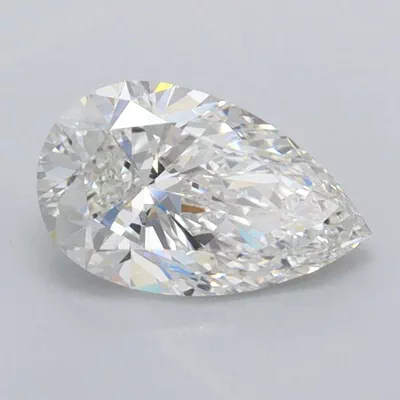 0.97ct F FL Rare Carat Ideal Cut Pear Lab Grown Diamond