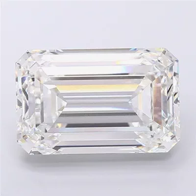 18.06ct F VVS2 Excellent Cut Emerald Lab Grown Diamond