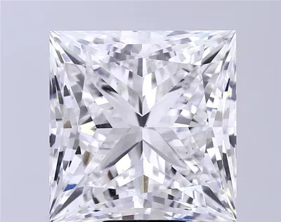 15.09ct F VS2 Rare Carat Ideal Cut Princess Lab Grown Diamond