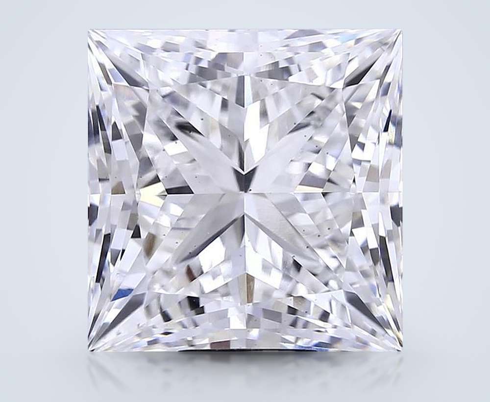 15.09ct F VS2 Rare Carat Ideal Cut Princess Lab Grown Diamond