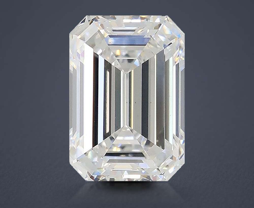 2.03ct E VS1 Rare Carat Ideal Cut Emerald Lab Grown Diamond