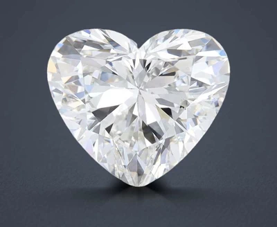 3.37ct G SI1 Rare Carat Ideal Cut Heart Lab Grown Diamond