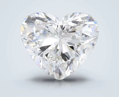 3.37ct G SI1 Rare Carat Ideal Cut Heart Lab Grown Diamond