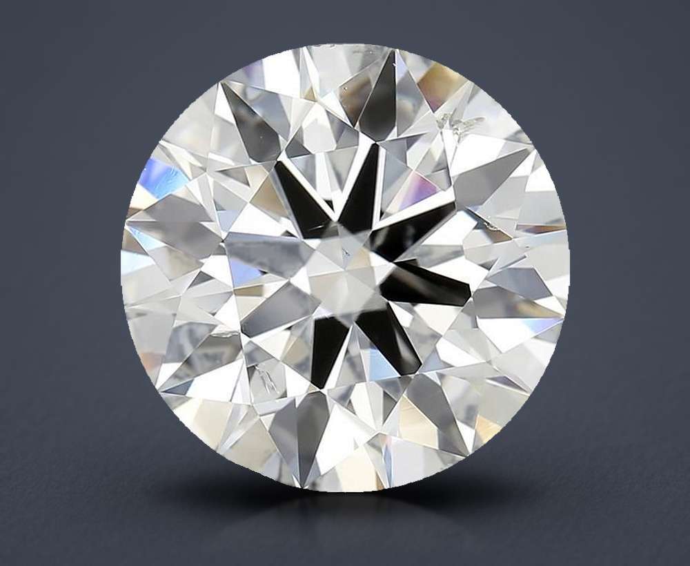 5.71ct J SI2 Rare Carat Ideal Cut Round Diamond