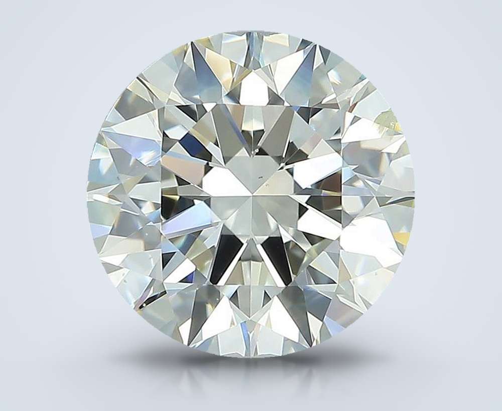 2.71ct J SI1 Rare Carat Ideal Cut Round Diamond