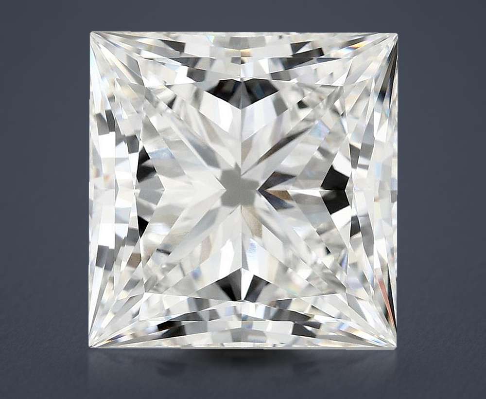 10.34ct F VVS2 Rare Carat Ideal Cut Princess Lab Grown Diamond