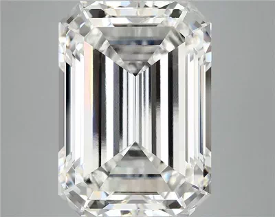 12.82ct F VVS2 Rare Carat Ideal Cut Emerald Lab Grown Diamond