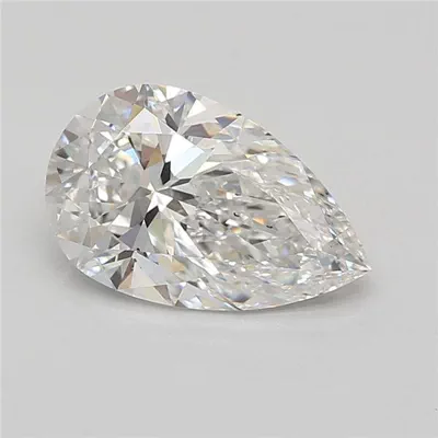 3.07ct E VS2 Rare Carat Ideal Cut Pear Lab Grown Diamond