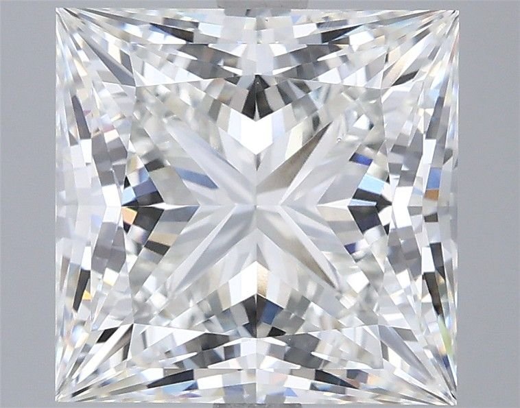 5.10ct F VS1 Rare Carat Ideal Cut Princess Lab Grown Diamond