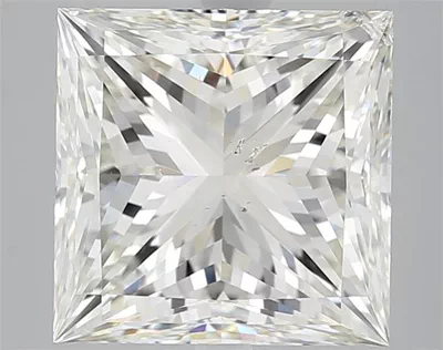 5.01ct K SI2 Rare Carat Ideal Cut Princess Diamond