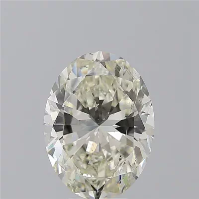 5.01ct K SI2 Rare Carat Ideal Cut Oval Diamond