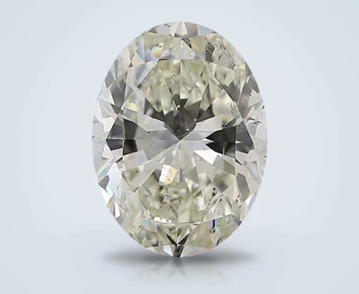 5.01ct K SI2 Rare Carat Ideal Cut Oval Diamond