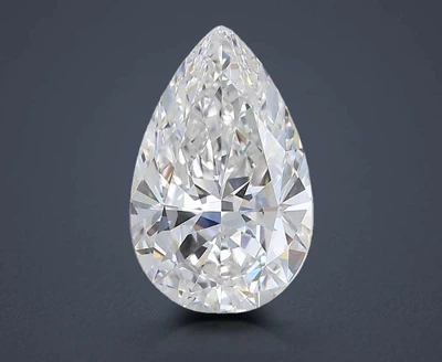 2.10ct E IF Rare Carat Ideal Cut Pear Diamond