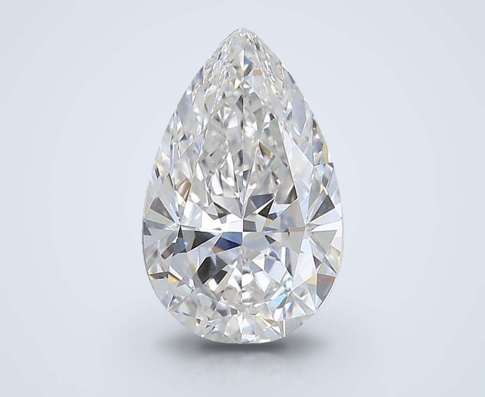 2.10ct E IF Rare Carat Ideal Cut Pear Diamond