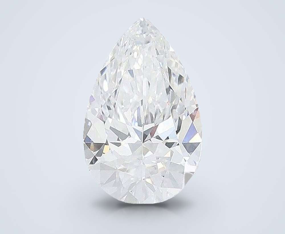 1.08ct D VVS1 Rare Carat Ideal Cut Pear Lab Grown Diamond