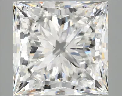 7.50ct E VVS2 Rare Carat Ideal Cut Princess Lab Grown Diamond