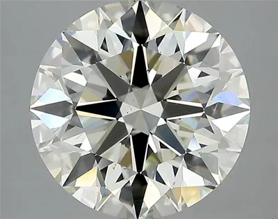 4.04ct K VS2 Rare Carat Ideal Cut Round Diamond