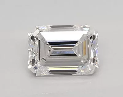 0.79ct D VVS2 Rare Carat Ideal Cut Emerald Lab Grown Diamond