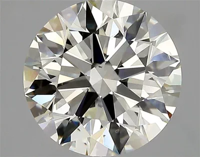 3.28ct K SI1 Rare Carat Ideal Cut Round Diamond
