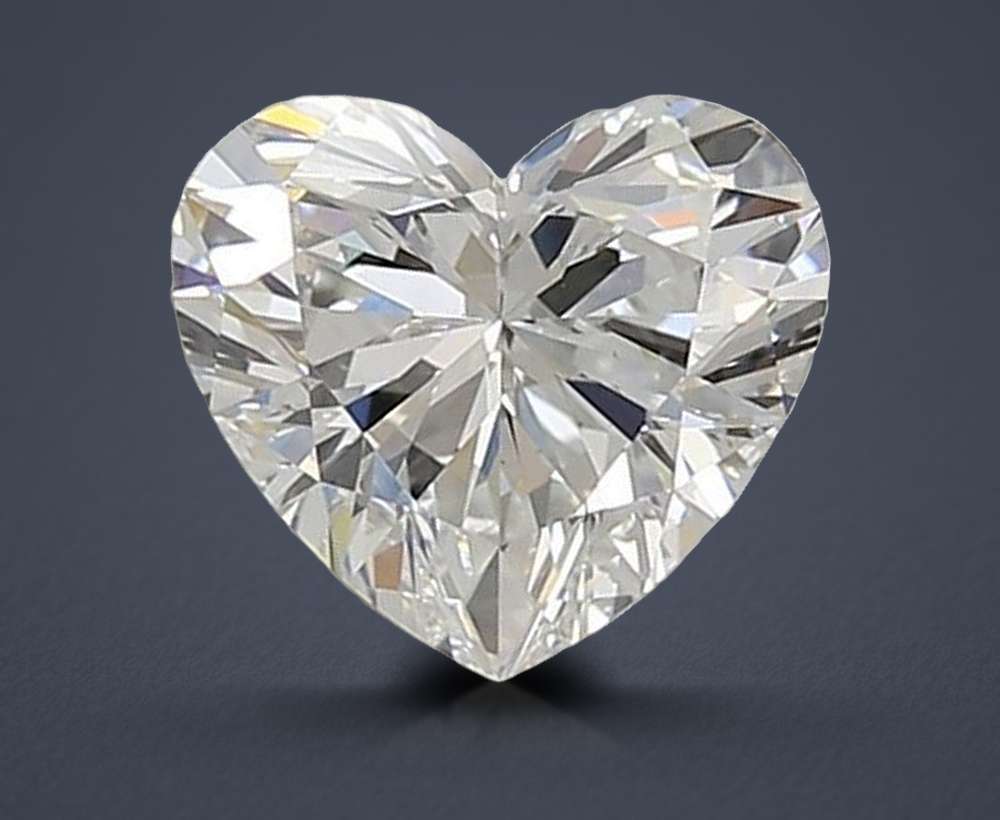 1.45ct E VS1 Rare Carat Ideal Cut Heart Lab Grown Diamond