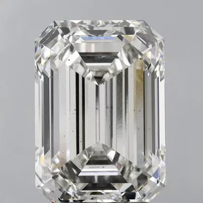 5.39ct H VS2 Rare Carat Ideal Cut Emerald Lab Grown Diamond