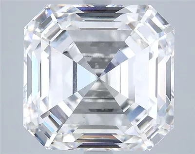 8.05ct F VS1 Rare Carat Ideal Cut Asscher Lab Grown Diamond